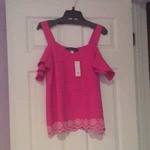 Pink Off the shoulder shirt